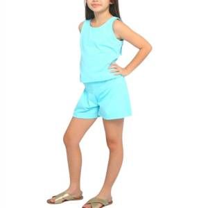 NEW JOYOUS & FREE girl's britanny tank top in lagoon